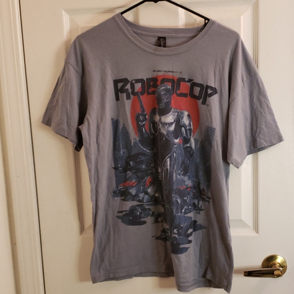 Robocop Movie T-Shirt Gray Size Large